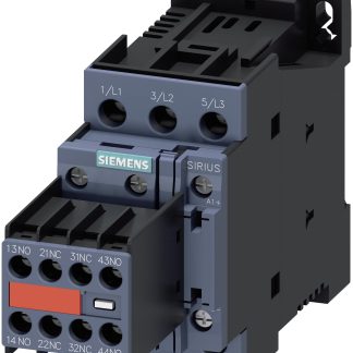 Contattore Reversibile Siemens, serie Size S0, 3RT2, 3 poli, 2 NO + 2 NC, 32 A, 11 kW, bobina 24 V c.c.