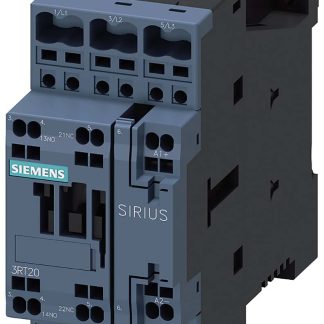 Contattore Reversibile Siemens, serie Size S0, 3RT2, 3 poli, 1 NO + 1 NC, 32 A, 15 kW, bobina 24 V c.c.