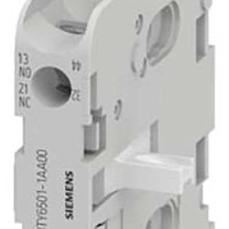 Contatto ausiliario Siemens, 2 contatti, 1 N/C + 1 N/A, montaggio a innesto, serie 3TB44-50, 3TC4