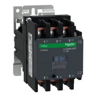 Contattore Schneider Electric, 3 poli, 3 NA, 65 A, 37 kW, bobina 24 V c.c.