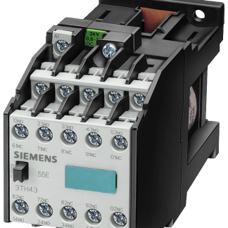 Relè contattore Siemens, serie 3TH4, 10 poli, 10NO, 10 A, bobina 24 V