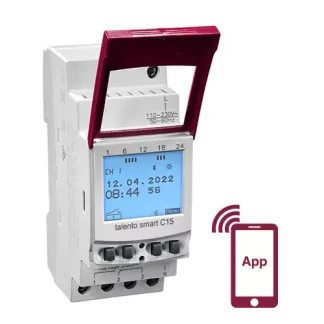 Temporizzatore per guida DIN Grasslin, 110 → 230 V c.a., 1 canale