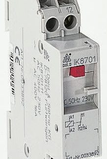 Contattore Dold, serie IK8701, 2 poli, 3NO + 2NC, 16 A, bobina 24 V c.c.