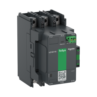 Contattore Controllo motori Schneider Electric, serie LC1G, 3 poli, 3NO, 275 A, 90 kW, bobina 100 → 250 V