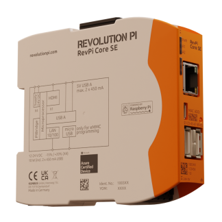 Computer industriale Revolution PI RevPi Core SE 96 x 22,5 x 110,5 mm 1,5 GHz, RAM 8 GB (Flash) / 1 GB (RAM),