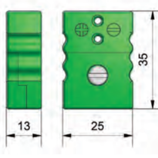 Connettore termocoppia Reckmann per uso con Termocoppia tipo J