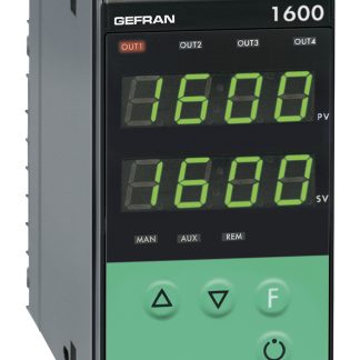 Termoregolatori PID Gefran 1600, 100 / 240 V c.a., 96 x 48 (1/8 DIN)mm, 2 uscite Relè