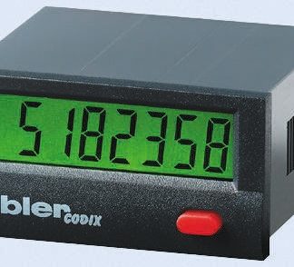 Contatore Kübler, Impulsi, 7kHz, display LCD 8 cifre, 24 V c.c.