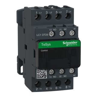 Contattore Schneider Electric, serie LC1D, 4 poli, 4NO, 25 A, bobina 24 V c.a.
