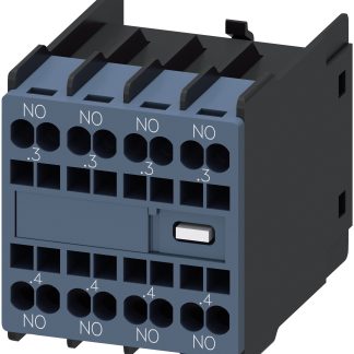 Contatto ausiliario Siemens, 4 contatti, 4NO, montaggio a innesto, serie 3RH2