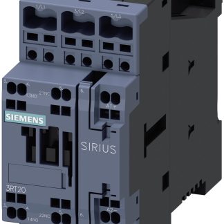 Contattore Siemens, serie Size S0, 3RT2, 3 poli, 3NO, 16 A, 7,5 kW, bobina 24 V dc