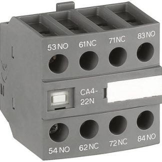 Contatto ausiliario ABB, 4 contatti, 2NC + 2NO, montaggio frontale, serie CA4