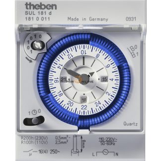 Temporizzatore per guida DIN Theben, SPDT, 110 → 230 V c.a., 1 canale, Ore