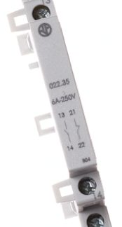 Contatto ausiliario Finder, 2 contatti, 2 N/A, per guida DIN, serie 22