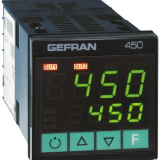 Termoregolatori PID Gefran 450, 100 → 240 V c.a., 48 x 48 (1/16 DIN)mm, 2 uscite Logico, Relè