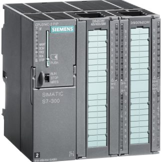CPU PLC Siemens SIMATIC S7-300, ingressi: 24 (digitale), 4 (analogico), uscite: 16 (digitale), 2 (analogico), 46 I/O,