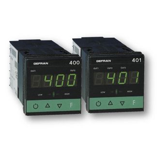 Termoregolatori PID Gefran 400, 11 → 27 V c.a./c.c., 48 x 48 (1/16 DIN)mm, 3 uscite Relè