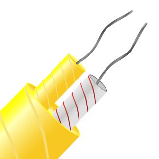 Cavo/cavo della termocoppia RS PRO, tipo K, -60 → +350 °C., in Fibra di vetro, 25m