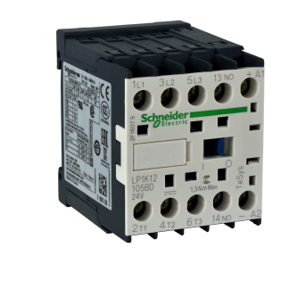 Contattore Schneider Electric, serie LP4K, 3 poli, 3NO, 20 A, 5,5 kW, bobina 24 V c.c.