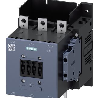 Contattore Siemens, serie Size S6, 3RT1, 3 poli, 3 NA, 115 A, 55 kW, bobina 110 V c.a.