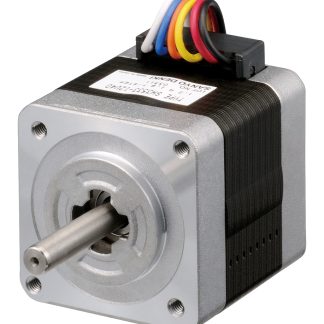 Motore passo passo Ibrido, Albero singolo Sanyo Denki, coppia 0.15Nm, ang. 1.8°, 24 V,Ø asta 5mm