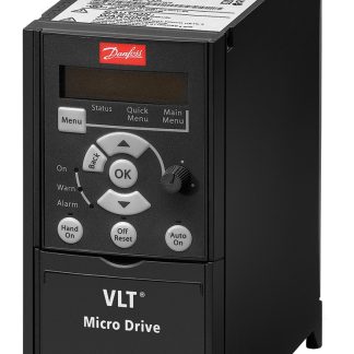 Inverter Danfoss, 1,5 kW, 400 V c.a., 3 fasi, 0 → 200 (VVC+ Mode) Hz, 0 → 400 (U/f Mode) Hz