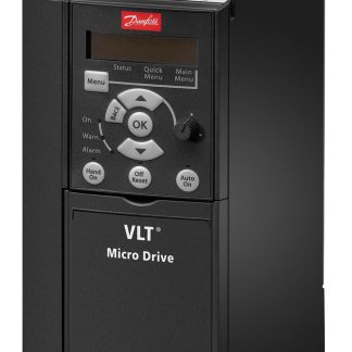 Inverter Danfoss, 5,5 kW, 400 V c.a., 3 fasi, 0 → 200 (VVC+ Mode) Hz, 0 → 400 (U/f Mode) Hz