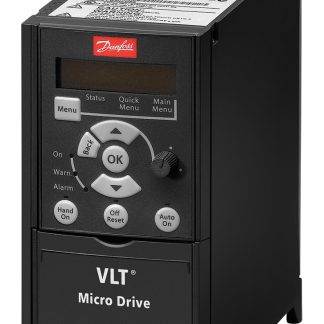 Inverter Danfoss, 1,5 kW, 230 V c.a., 3 fasi, 0 → 200 (VVC+ Mode) Hz, 0 → 400 (U/f Mode) Hz
