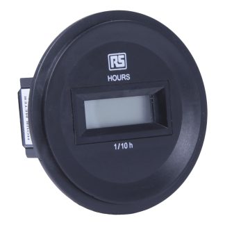 Contatore elettronico RS PRO, Ore, 50Hz, display LCD 6 cifre, 12 → 48 V c.a./c.c.