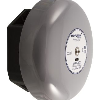Campanello elettronico Moflash, 12 V c.c., 106dB a 1 m, IP66, montaggio superficiale