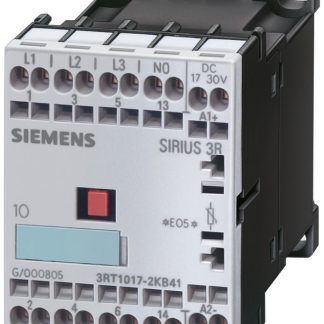 Contattore Siemens, serie Size S00, 3RT1, 3 poli, 3 NA, 12 A, 5,5 kW, bobina 24 V c.c.