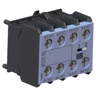 Blocco di contatti ausiliari WEG, 2 contatti, 2NC, montaggio frontale, serie BFCA