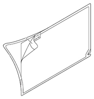 Foglio protettivo Mitsubishi Electric GT21-03PSCC-UC, per HMI Modello GT21