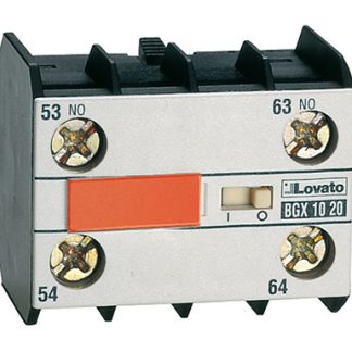 Contatto ausiliario Lovato, 4 contatti, 2NC + 2NO, per guida DIN, serie BG