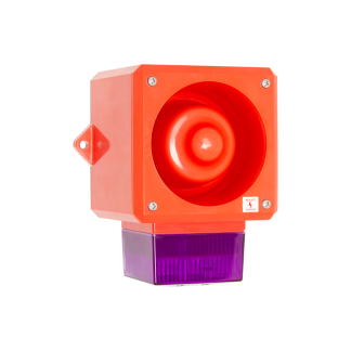 Segnalatore acustico e luminoso Clifford & Snell serie YL50, Magenta, 24 V c.c., 112dB a 1 m, IP66