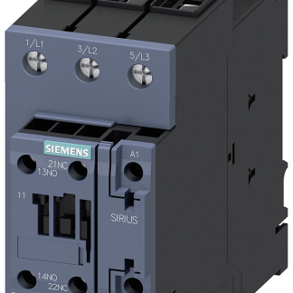 Contattore Siemens, serie 3RT2, 3 poli, 1 NO + 1 NC, 80 A, 37 kW, bobina 48 V