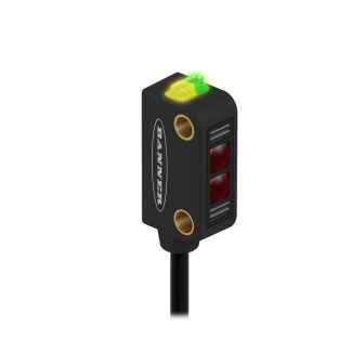 Sensore fotoelettrico Rettangolare Banner, Ricevitore, rilevamento 2 m, uscita Bipolare