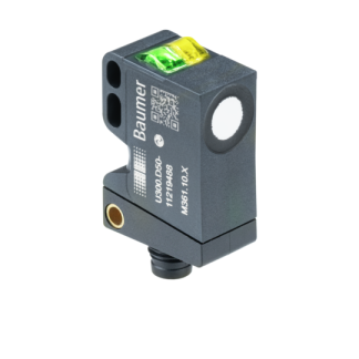 Sensore di prossimità a ultrasuoni rettangolare Baumer, M8, rilevamento 0 → 1000 mm, 12 → 30 V