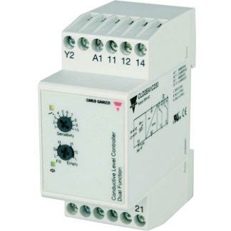 Relè di livello Carlo Gavazzi CLD2EA1C230, 2 ingressi, montaggio Guida DIN, tensione sonda 5V ca, alimentazione 230 V