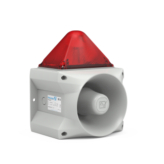 Segnalatore Pfannenberg serie PA X, Rosso, 24 V cc, 122dB a 1 m, IP66
