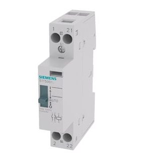 Contattore Siemens, serie 5TT INSTA, 2 poli, 1 NO + 1 NC, 20 A, bobina 230 V c.a.