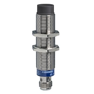 Sensore di prossimità Cilindro filettato Telemecanique Sensors, M18, rilevamento 12 mm, 12 → 48 V c.c.