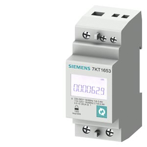 Contatore di energia Siemens, SENTRON PAC1600, monofase fasi, display LCD
