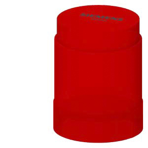 Elemento luminoso lampeggiante Siemens, Rosso, 24 V ca/cc, Ø base 50mm, h 67mm