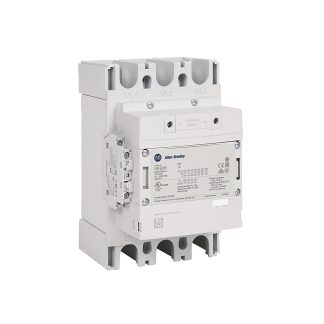 Contattore Direct on Line Allen Bradley, serie 100-E, 3 poli, 1 NO + 1 NC, 265 A, 132 kW, bobina 100→ 250 V cc