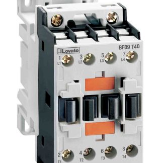 Contattore Lovato, serie BF, 4 poli, 4 NA, 28 A, 5,5 kW, bobina 400 V c.a.