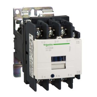 Contattore Schneider Electric, 3 poli, 3 NA, 50 A, 30 kW, bobina 72 V c.c.