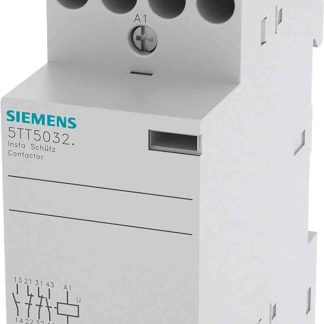 Contattore Siemens, serie 5TT INSTA, 4 poli, 2 NO + 2 NC, 25 A, bobina 230 V c.a.