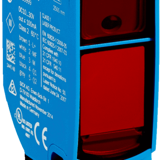 Sensore fotoelettrico Rettangolare SICK, a soppressione di sfondo, rilevamento 50 mm → 3,8 m., uscita NPN, PNP,