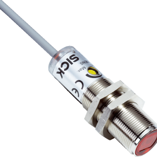 Sensore fotoelettrico Cilindrico SICK, a soppressione di sfondo, rilevamento 1 mm → 140 mm, uscita NPN